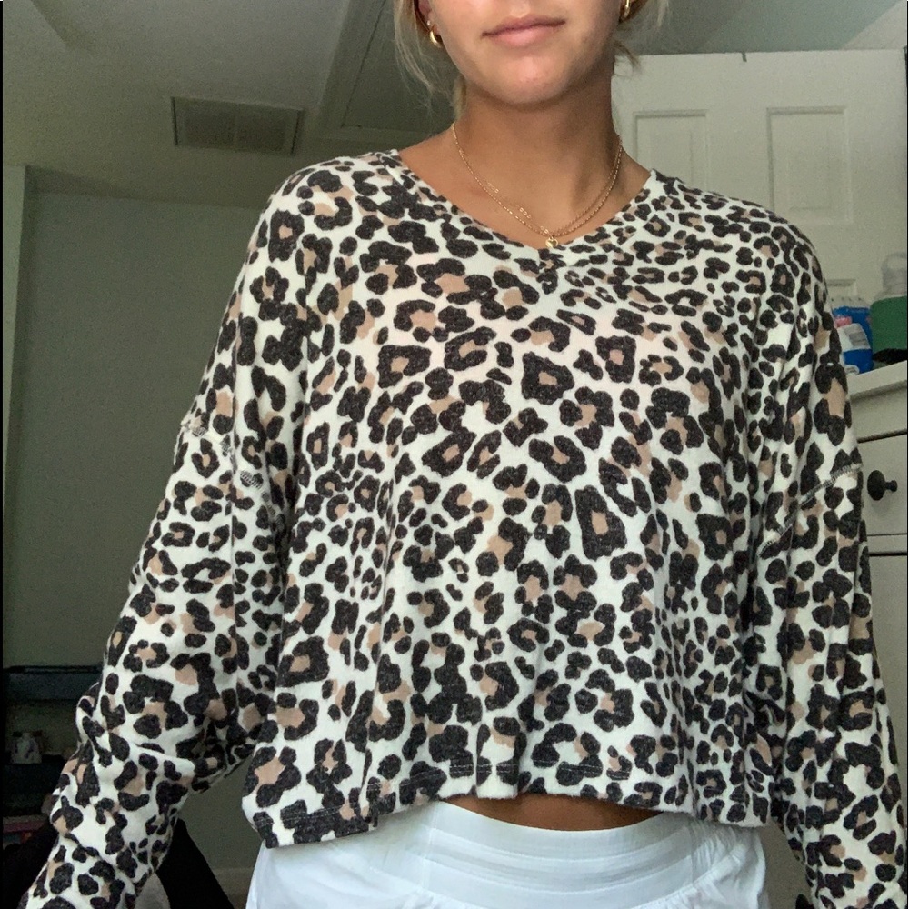 Cheetah Print Long Sleeve Shirt